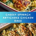 Healthy Spinach Artichoke Chicken Bake Recipe