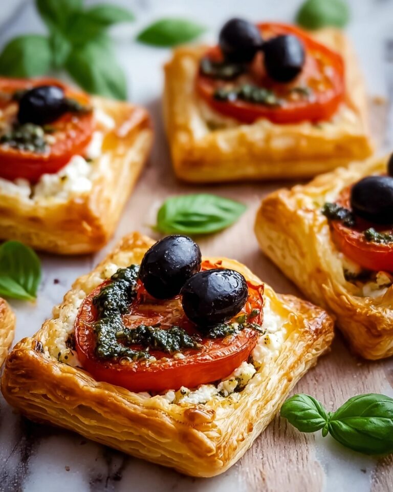 Tomato, Black Olive, and Ricotta Puff Tarts Recipe
