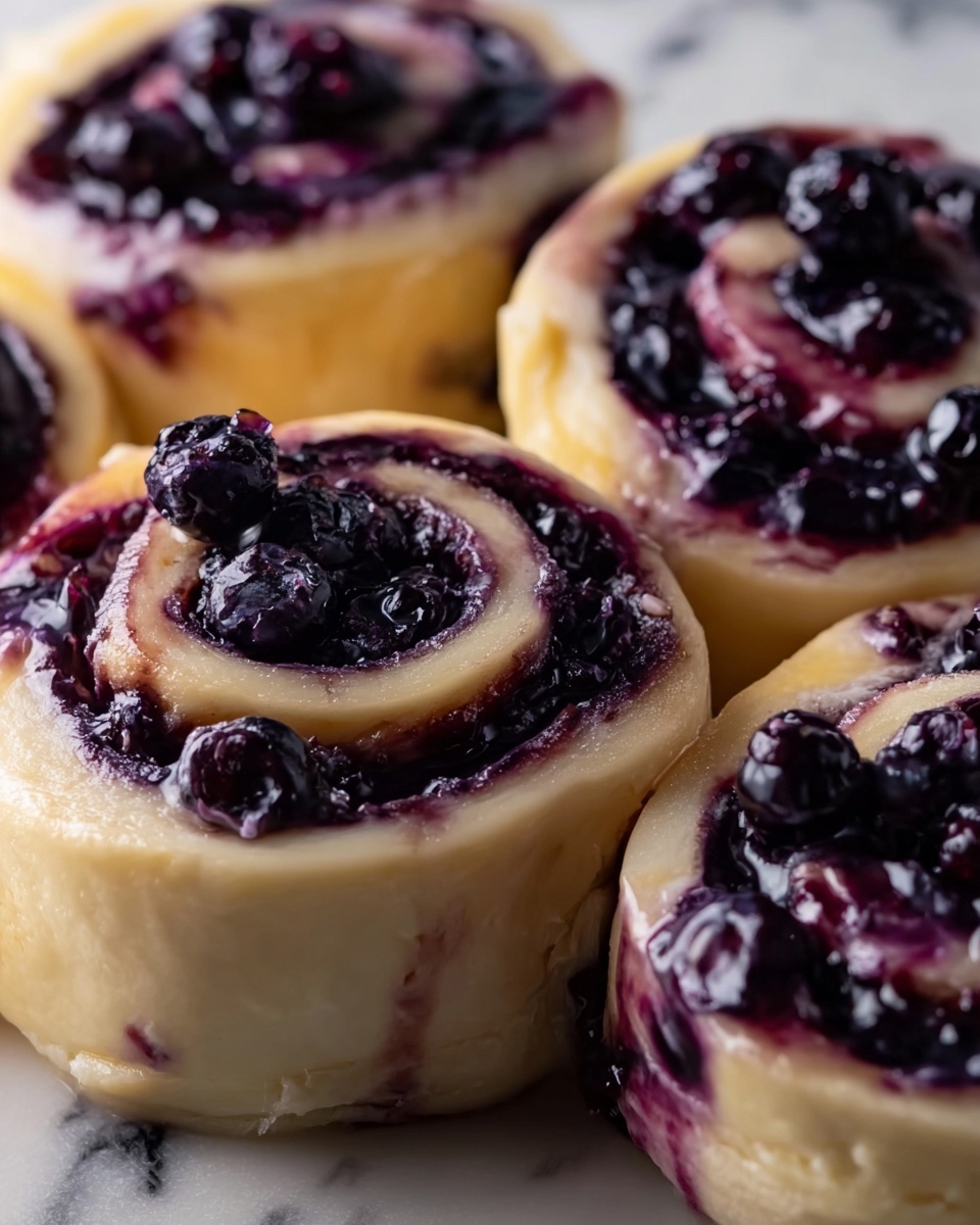 Blueberry Cheesecake Swirl Rolls Recipe - Recipe Image
