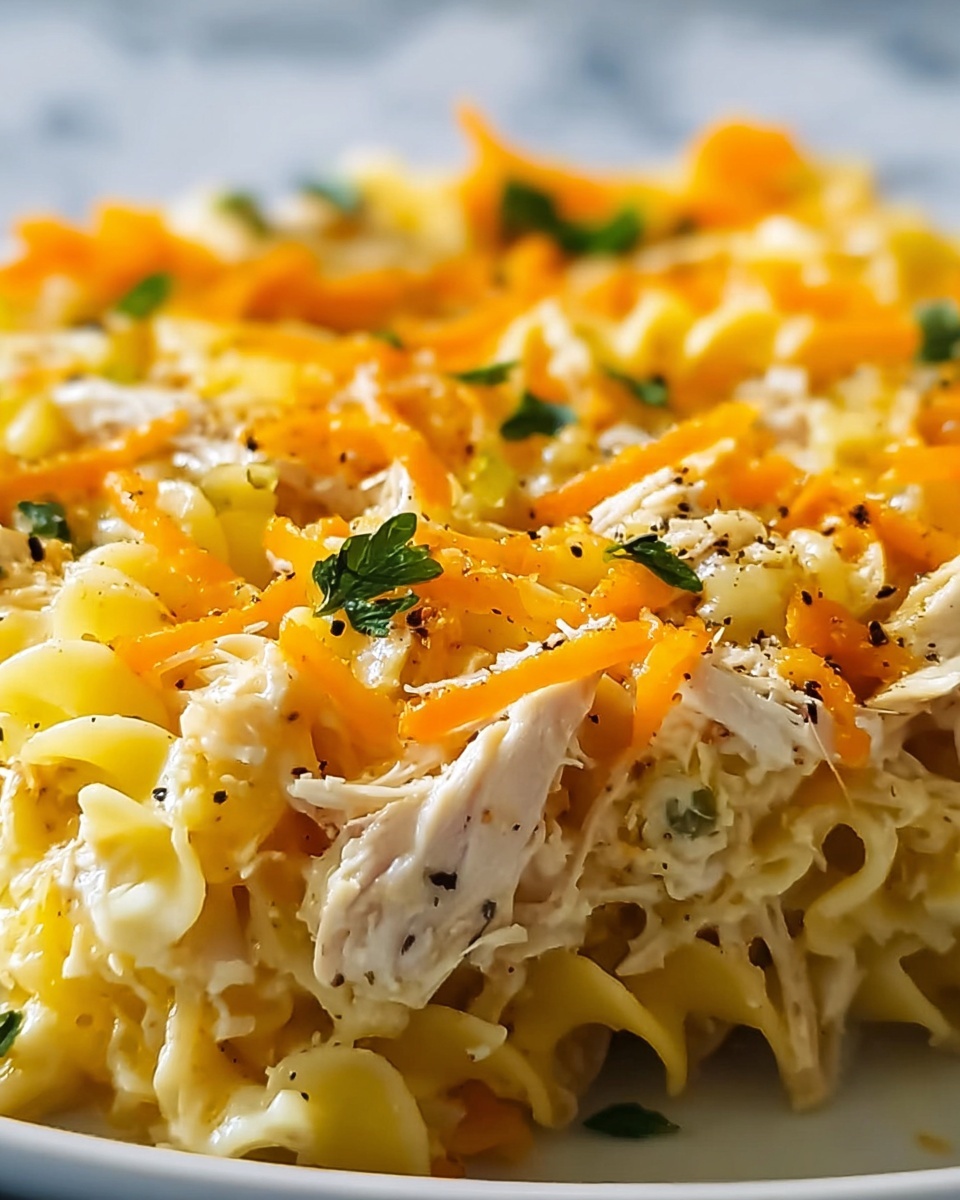 Cheesy Chicken Noodle Casserole Recipe - Recipe Image