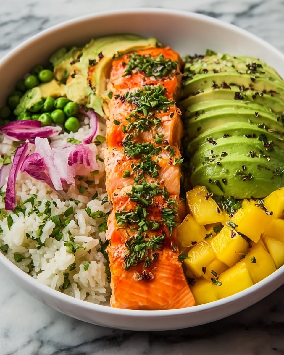 Spicy Salmon Bowls with Coconut Rice Recipe - Recipe Image