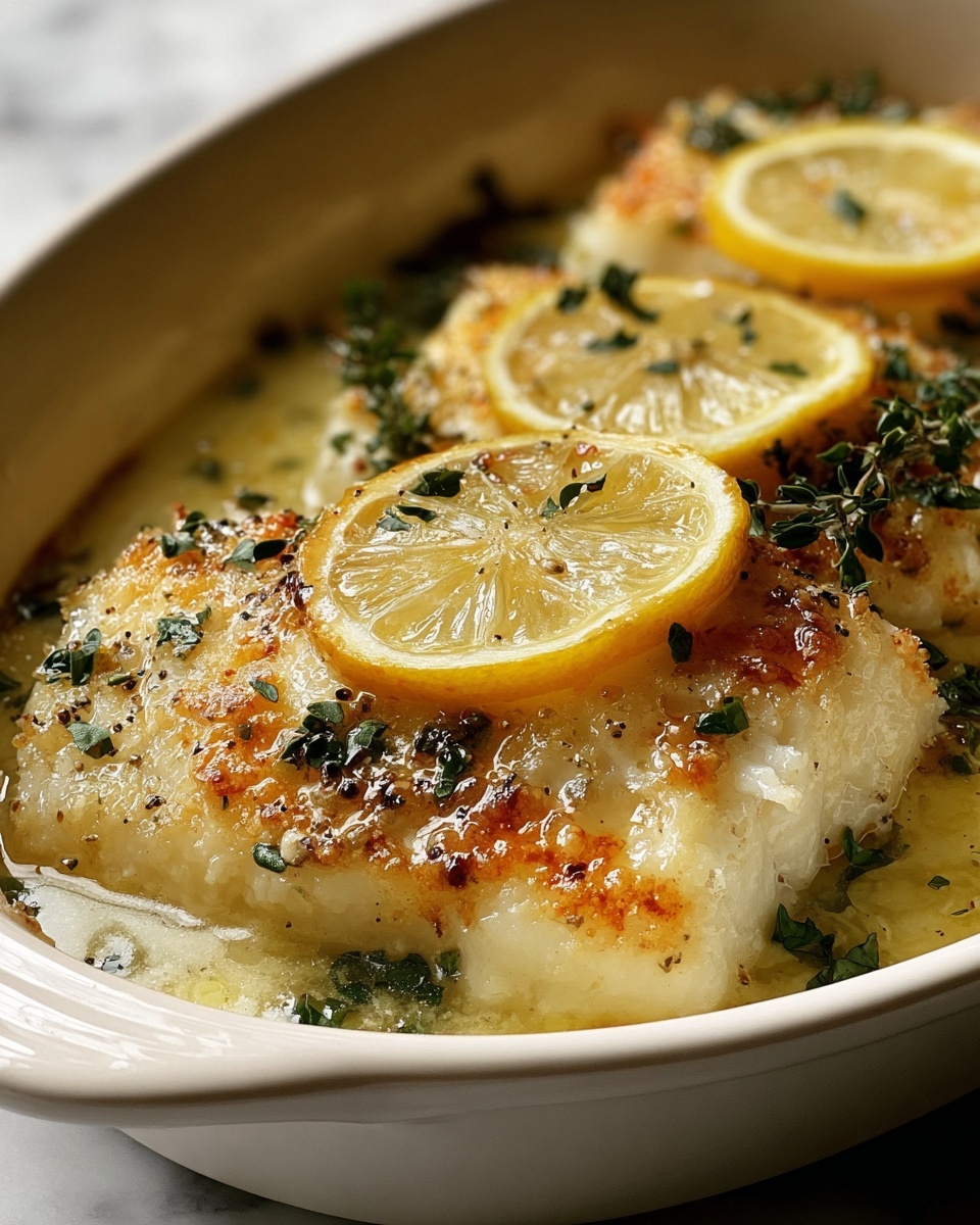 Baked Cod with Lemon and Garlic Recipe - Recipe Image