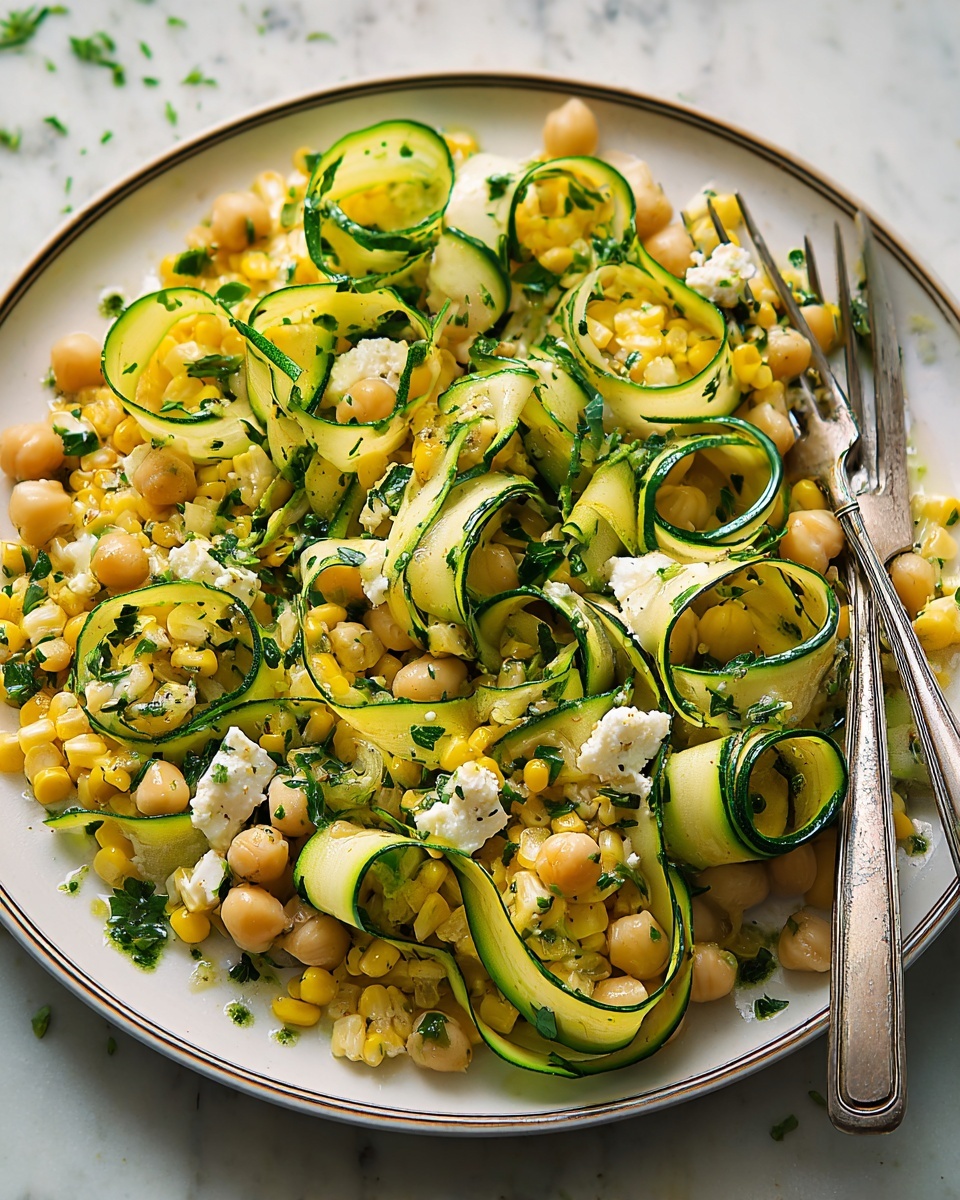 Ribboned Courgette Salad Recipe - Recipe Image