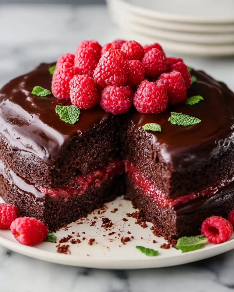 Decadent Chocolate Cake with Fresh Raspberry Bliss Recipe