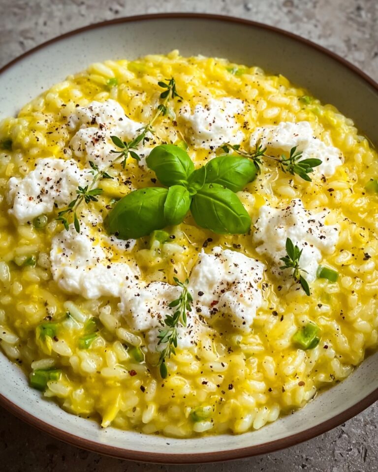 Basil, Leek & Goat Cheese Risotto Recipe