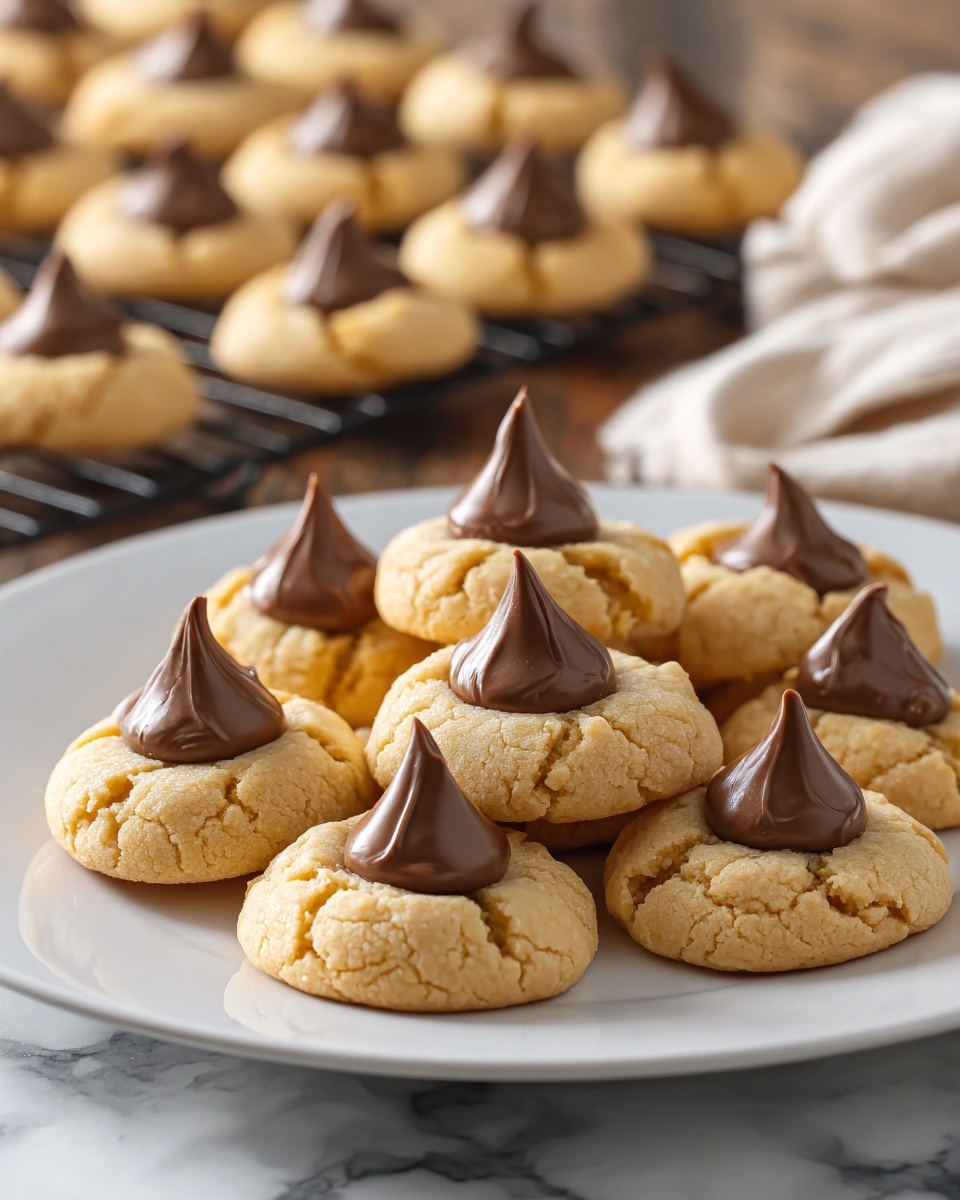 Homemade Peanut Butter Kiss Cookies Recipe - Recipe Image