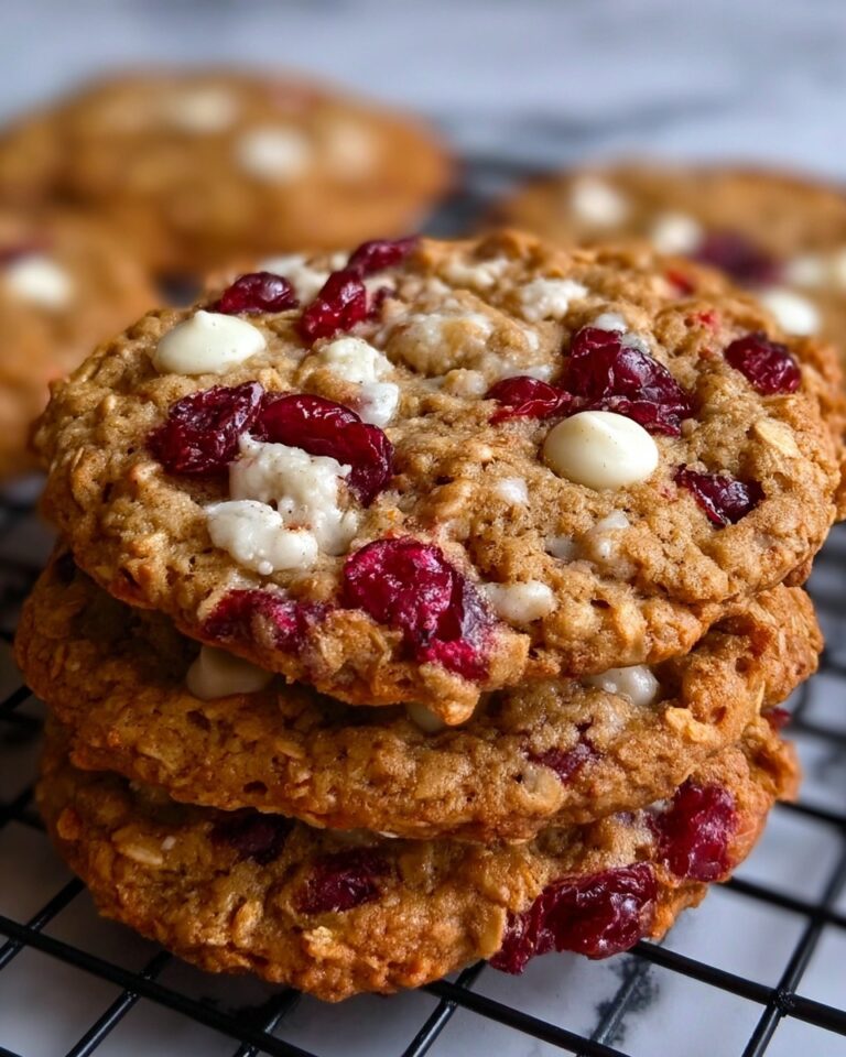 White Chocolate Oatmeal Cranberry Cookies Recipe