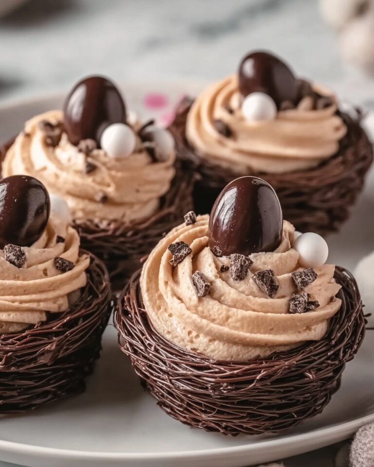 Chocolate Meringue Easter Nests Recipe