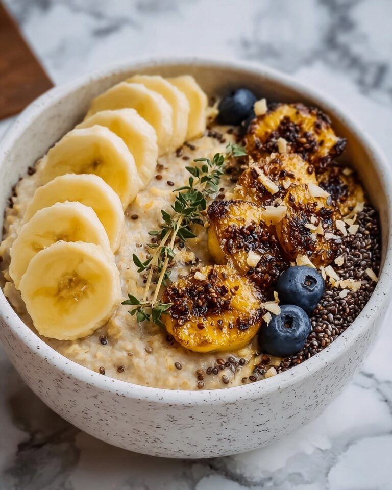 Caramelized Banana Split Overnight Oats Recipe