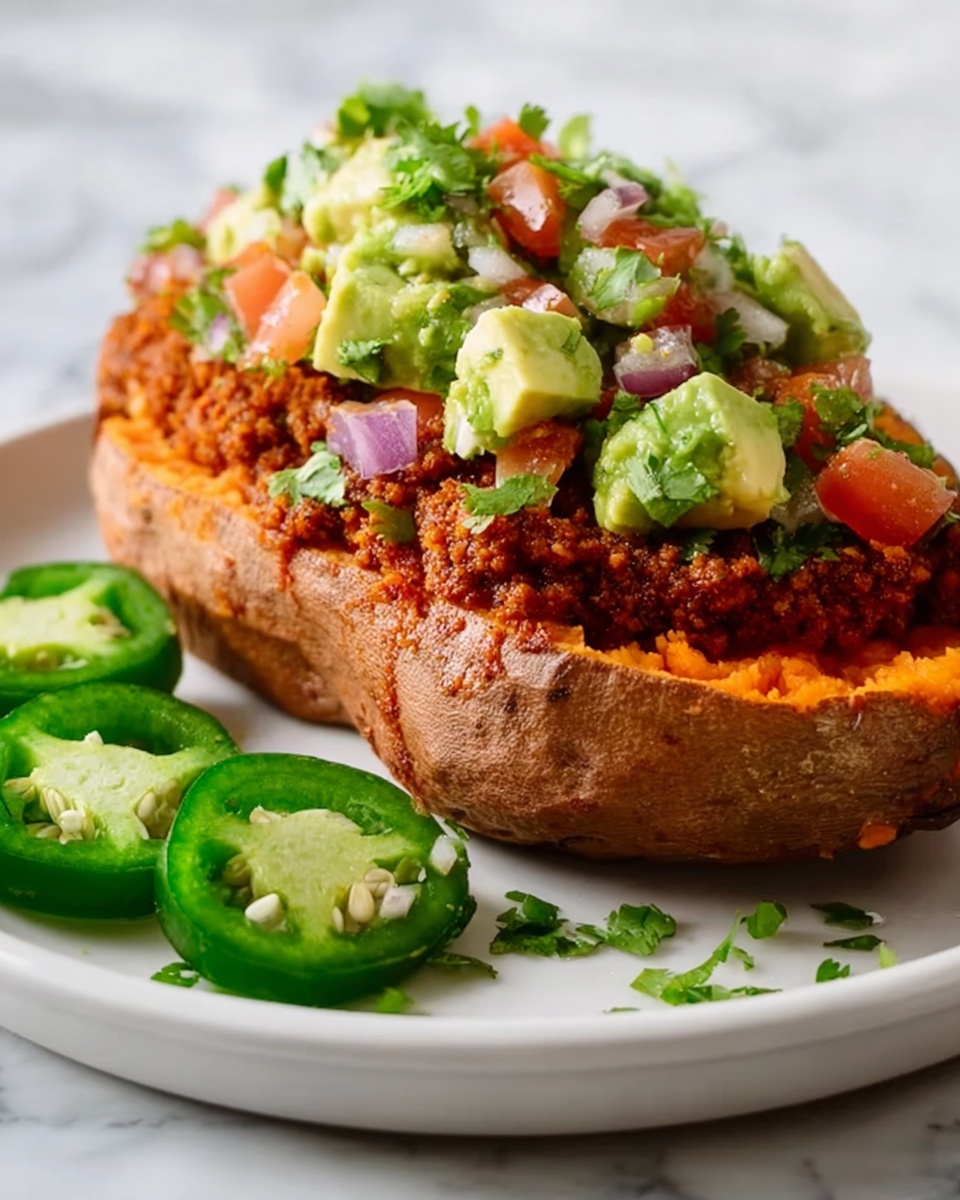 Taco Stuffed Sweet Potatoes Recipe - Recipe Image