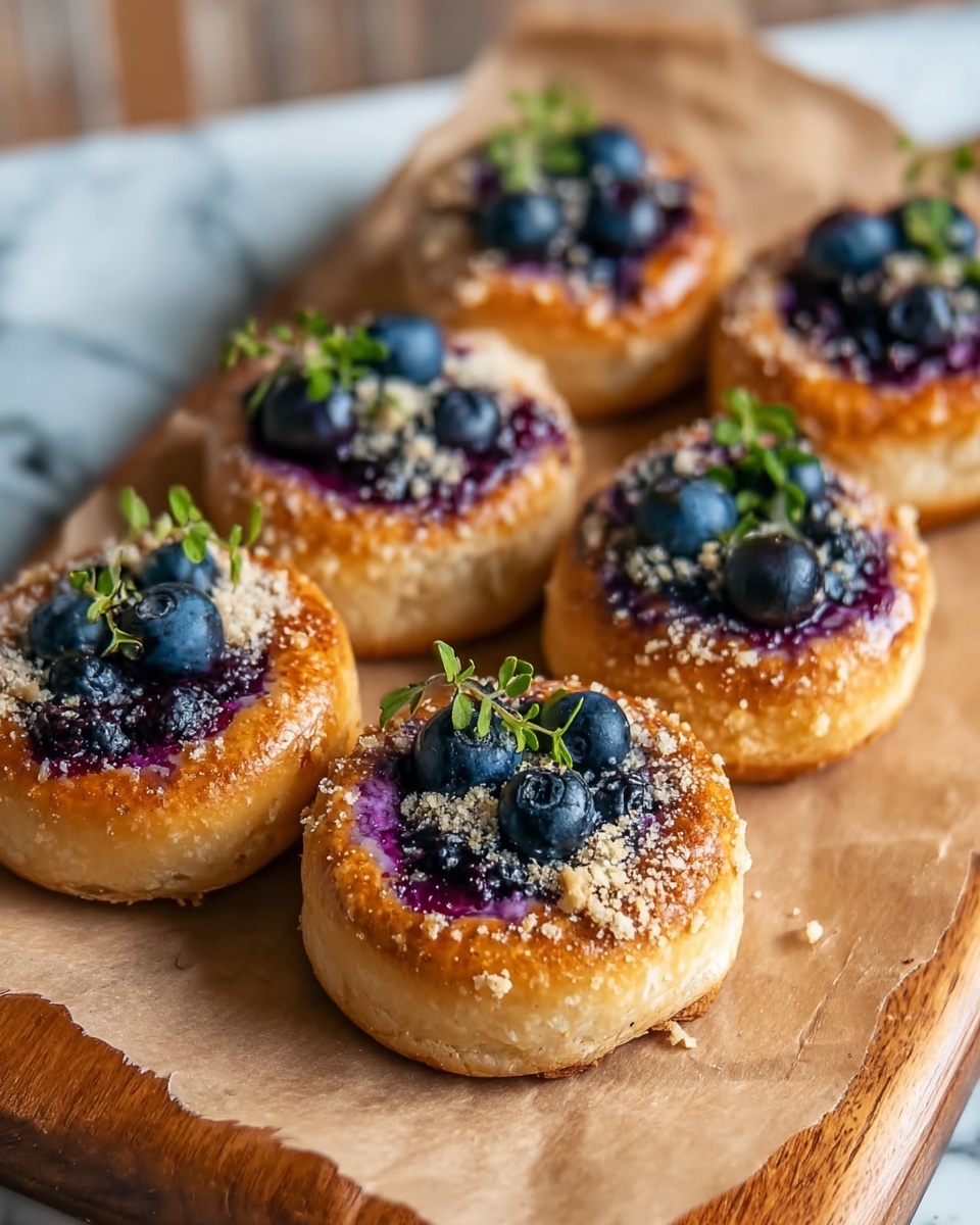 Blueberry & Cheese Vatrushka Buns Recipe - Recipe Image