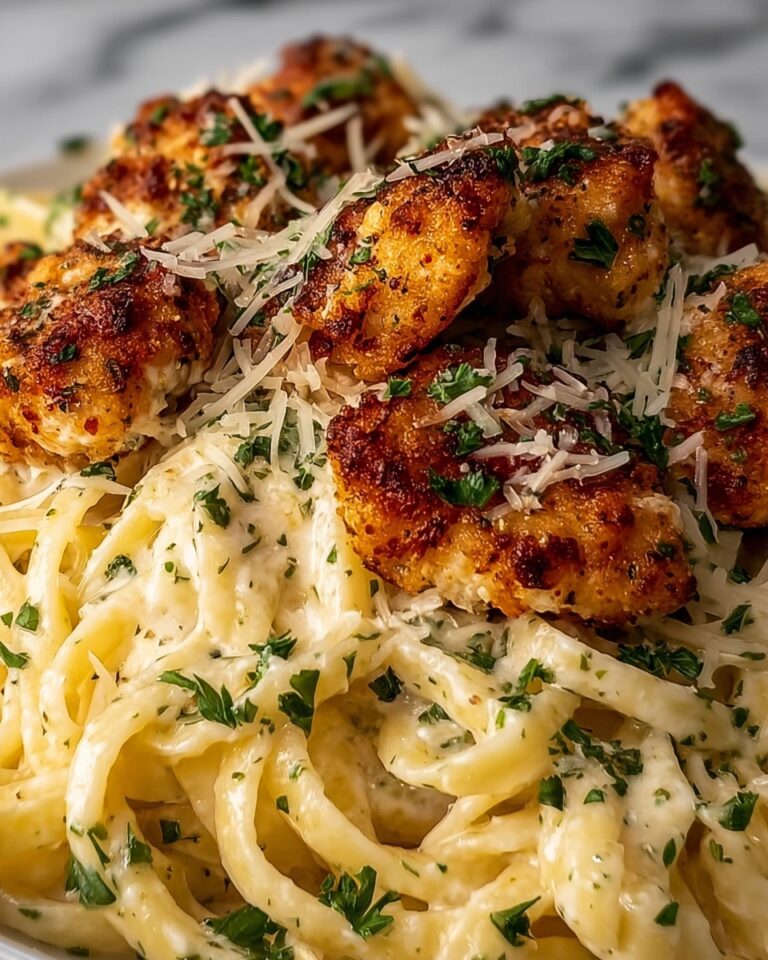 Lemon Garlic Butter Chicken with Creamy Parmesan Linguine Recipe