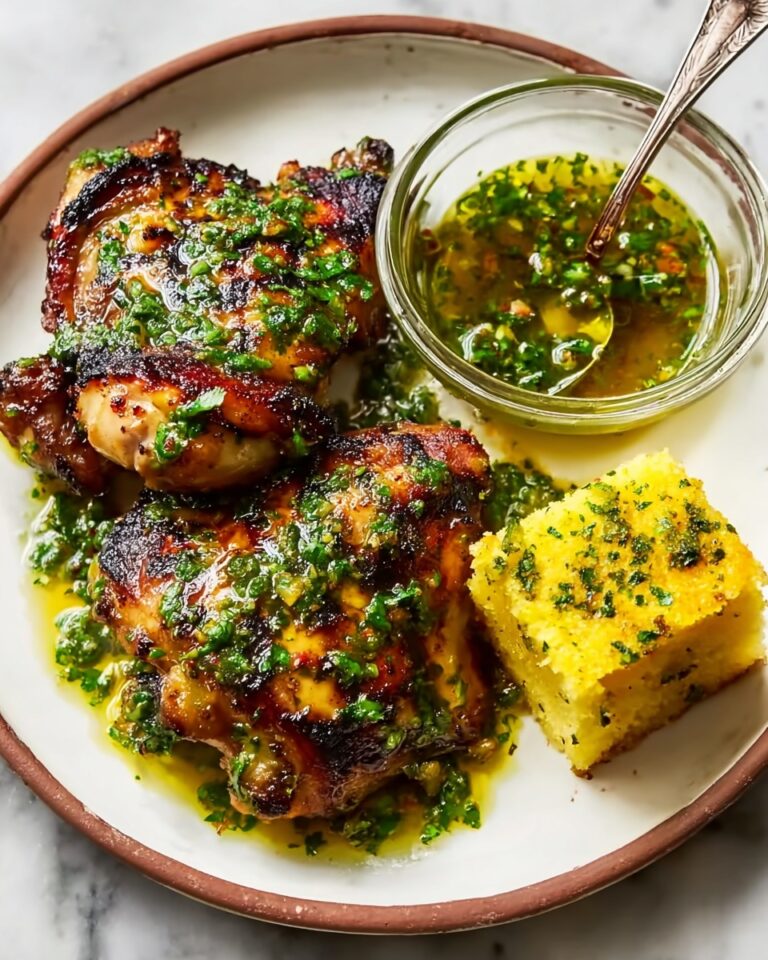 Grilled Chicken Thighs with Chimichurri Recipe
