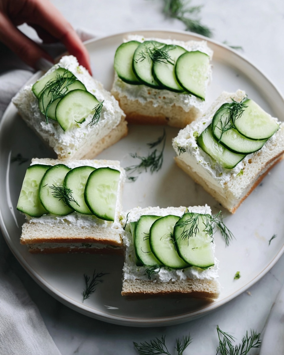 Easy Cucumber Tea Sandwiches Recipe - Recipe Image