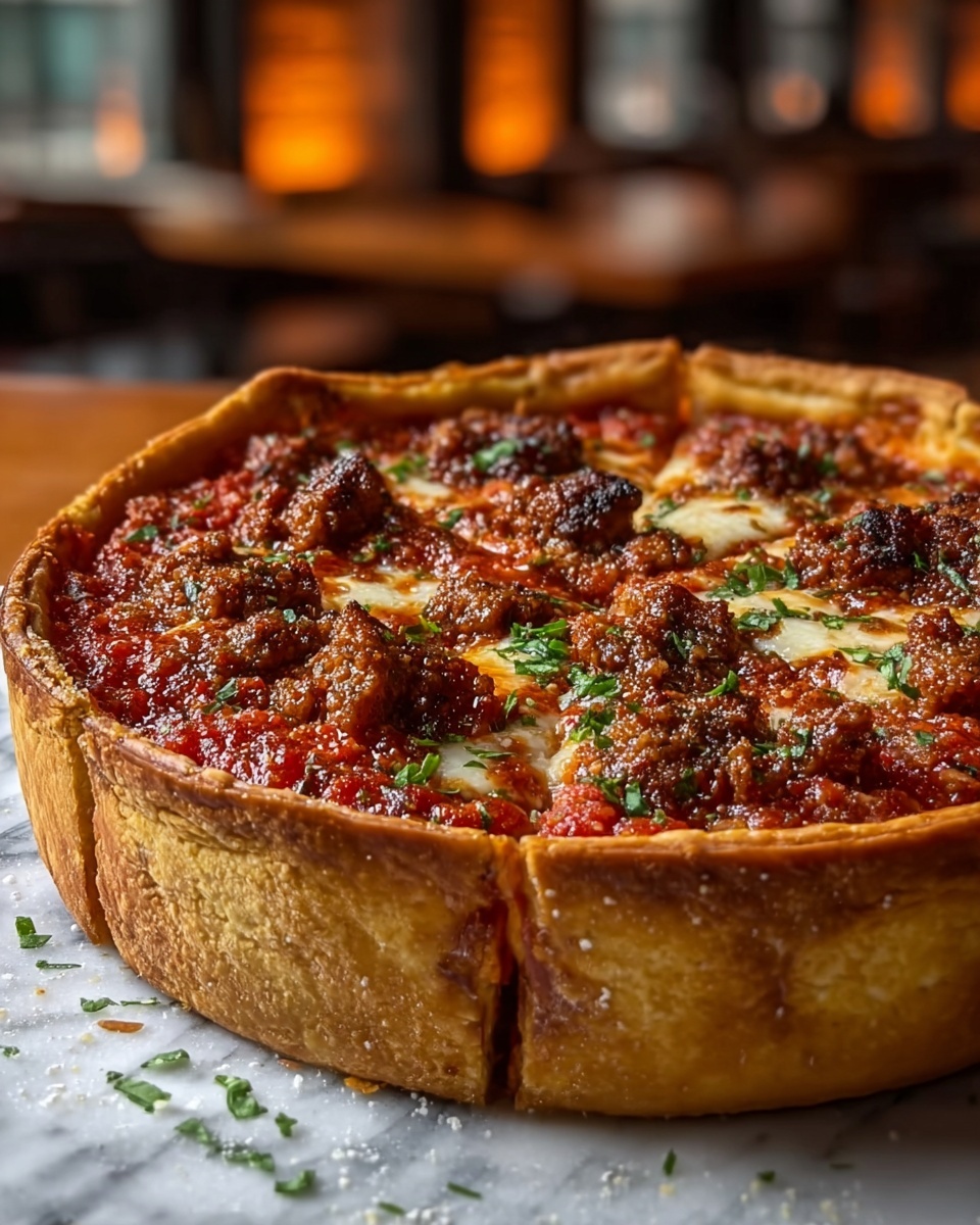 Deep-Dish Pizza Pie Recipe - Recipe Image