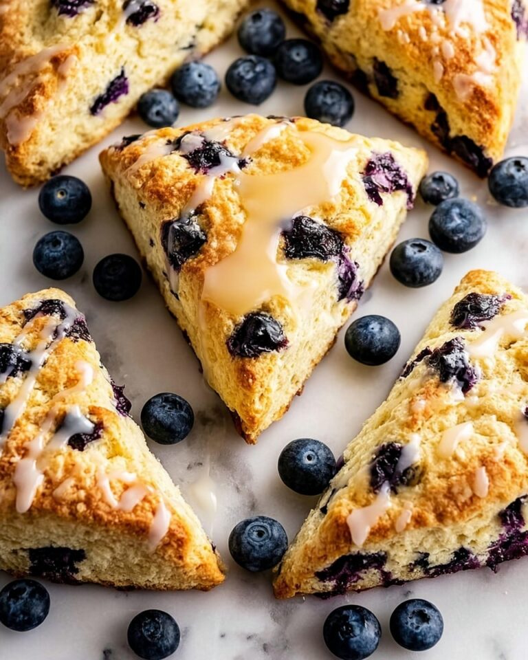 Lemon Blueberry Scones with Lemon Glaze Recipe
