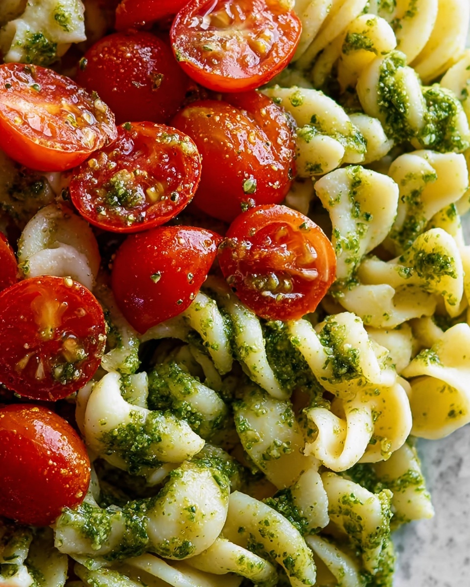 Holiday Pesto Pasta Salad Recipe - Recipe Image