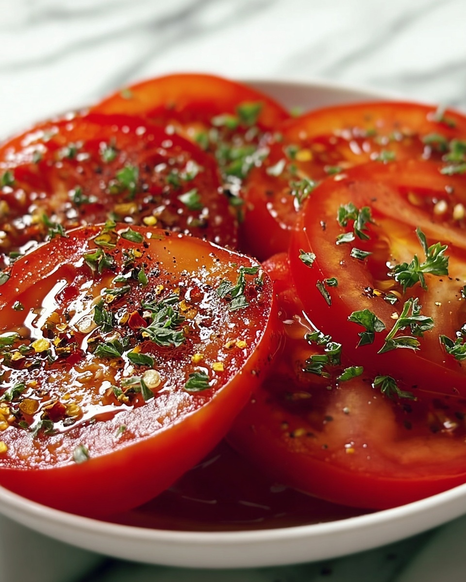 Easy Marinated Tomatoes Recipe - Recipe Image