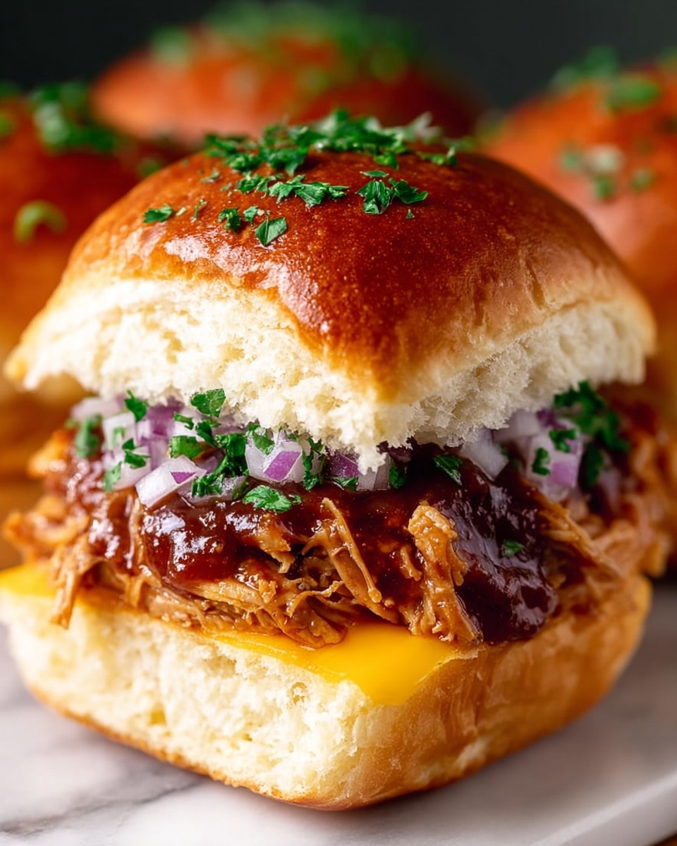 BBQ Chicken Sliders: The Ultimate Mini Burgers Recipe - Recipe Image