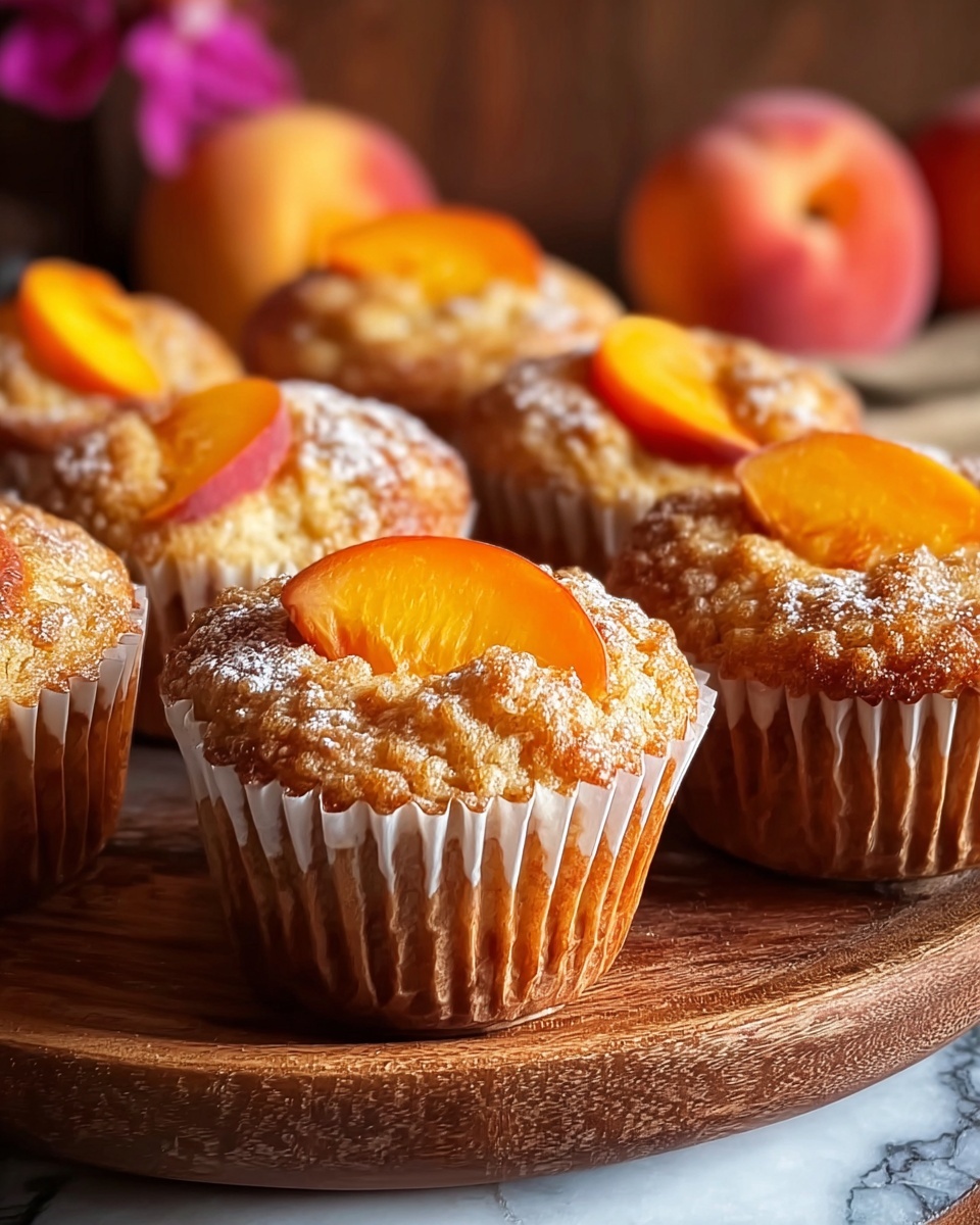 Peach Financiers: Elegant French Almond Cakes Recipe - Recipe Image