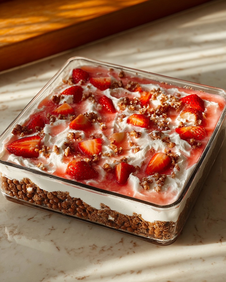 Strawberry Pretzel Salad Recipe - Recipe Image