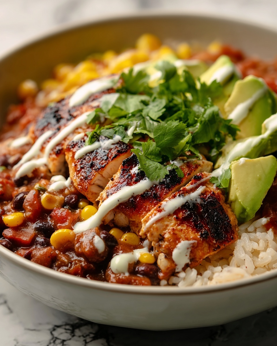 Loaded Street Corn Chicken Rice Bowl Recipe - Recipe Image