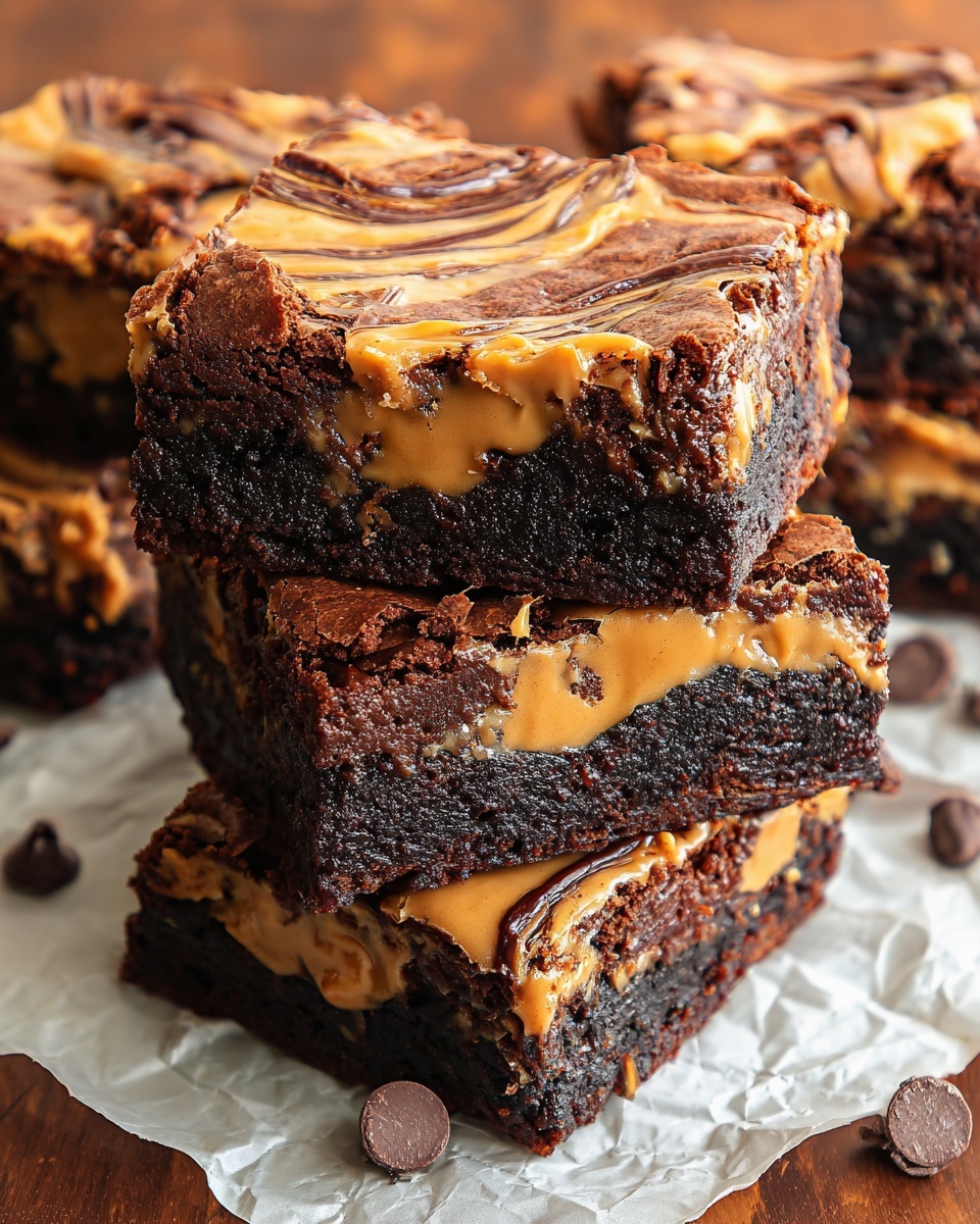 Peanut Butter Brownies with a Healthy Twist Recipe - Recipe Image