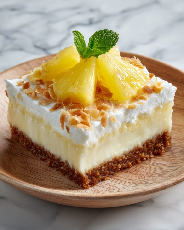 Coconut Pineapple Cheesecake Dessert Recipe