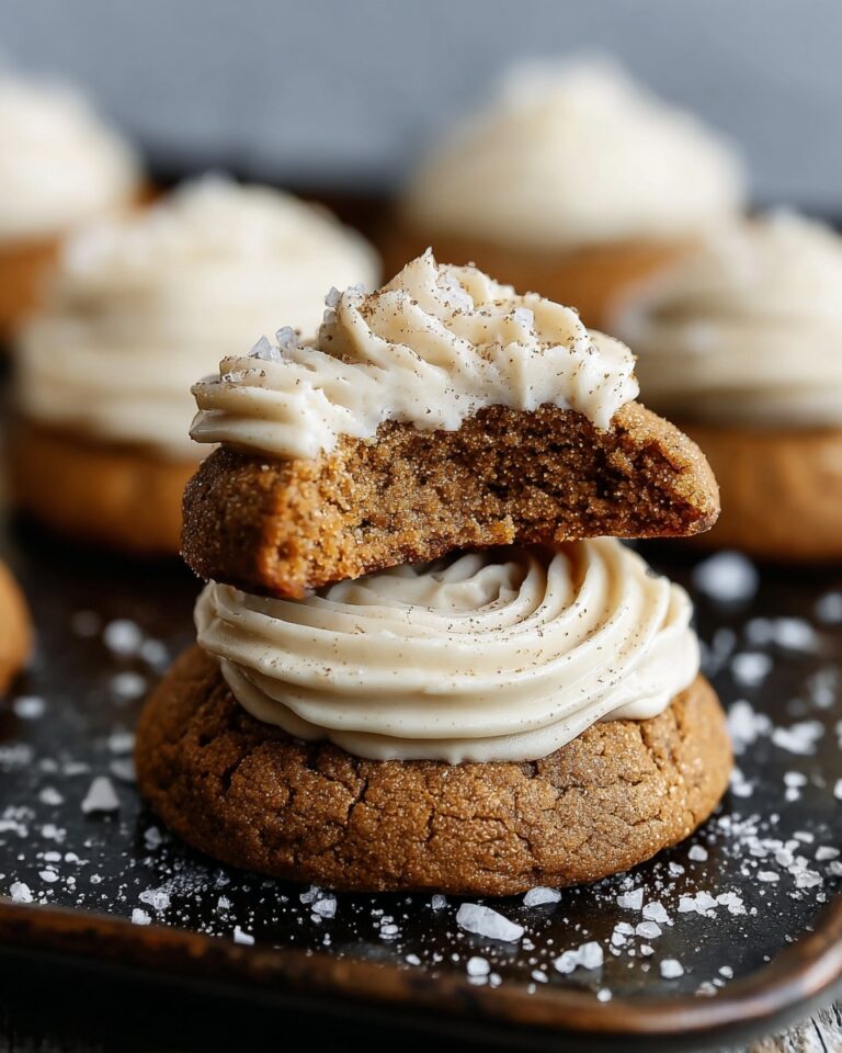 Healthy Soft Pumpkin Cookies with Salted Maple Frosting Recipe