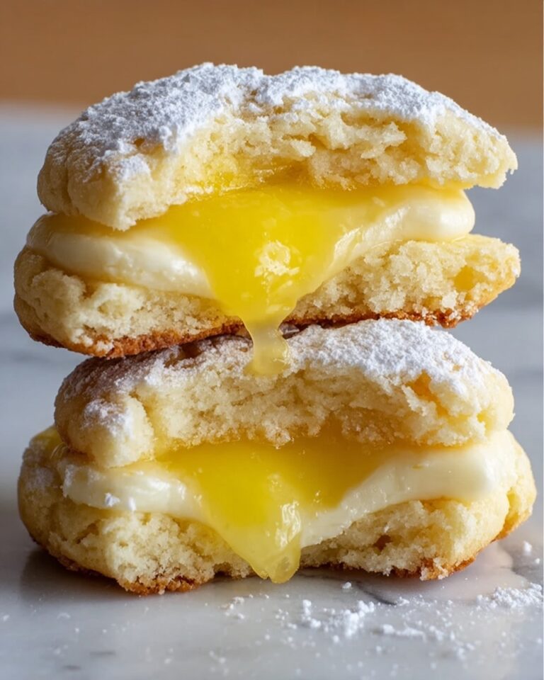 Stuffed Lemon Cookies with Cream Cheese Filling Recipe