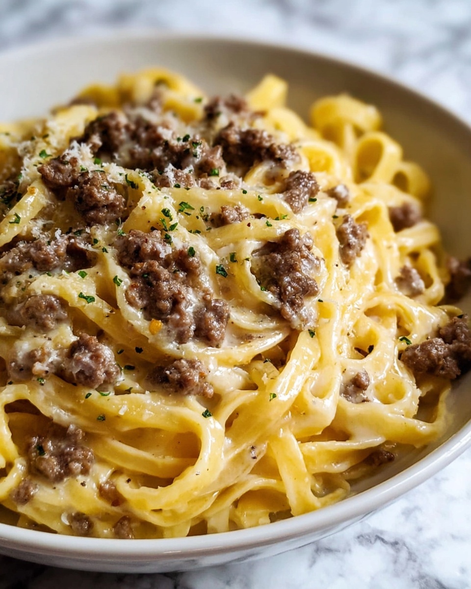 Creamy Cheesy Garlic Butter Linguine Recipe - Recipe Image