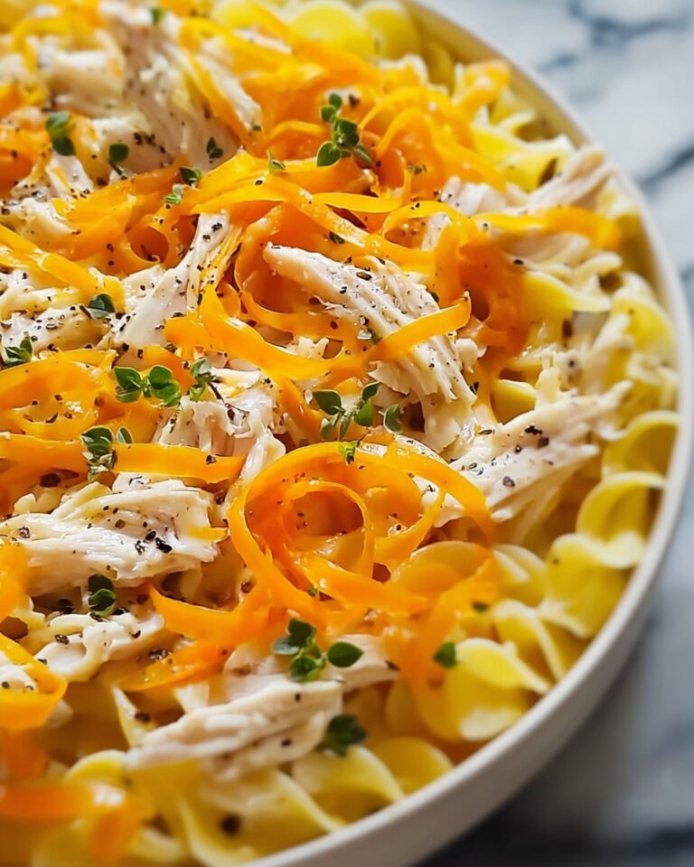 Cheesy Chicken Noodle Casserole Recipe