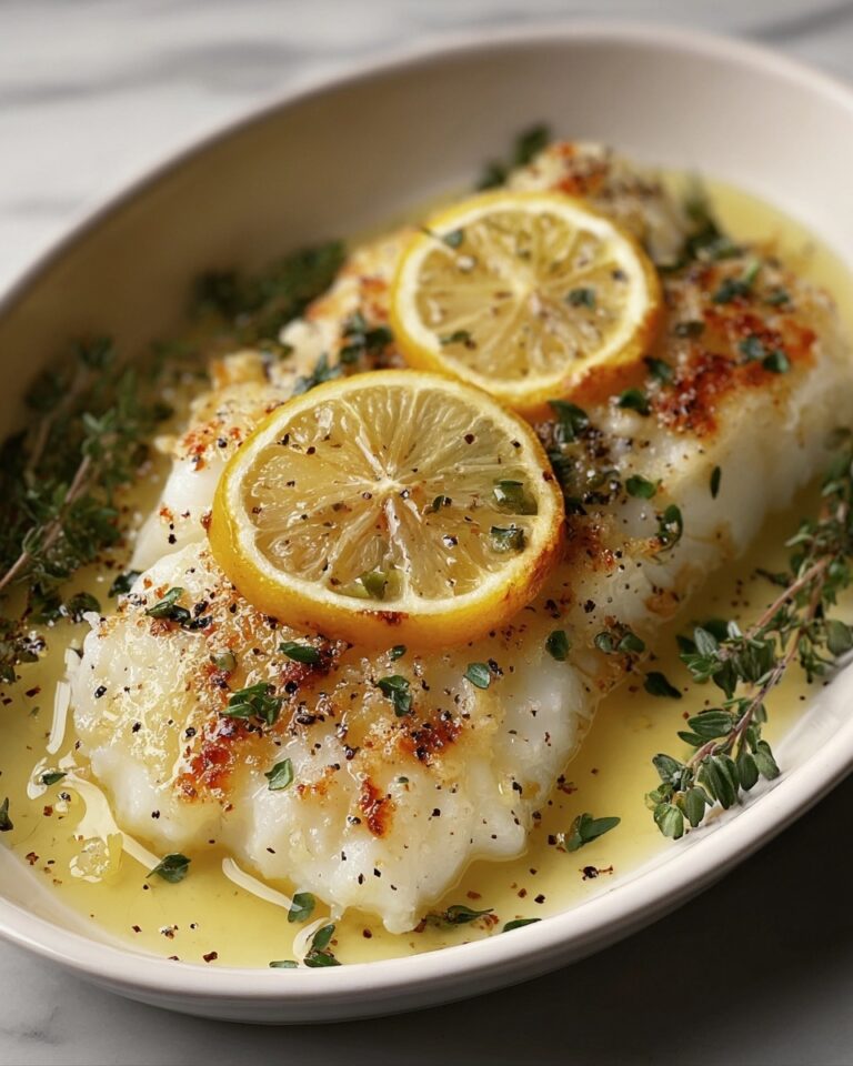 Baked Cod with Lemon and Garlic Recipe