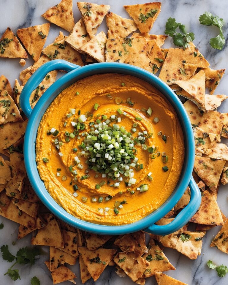Sweet Potato Hummus with Crispy Pita Chips Recipe