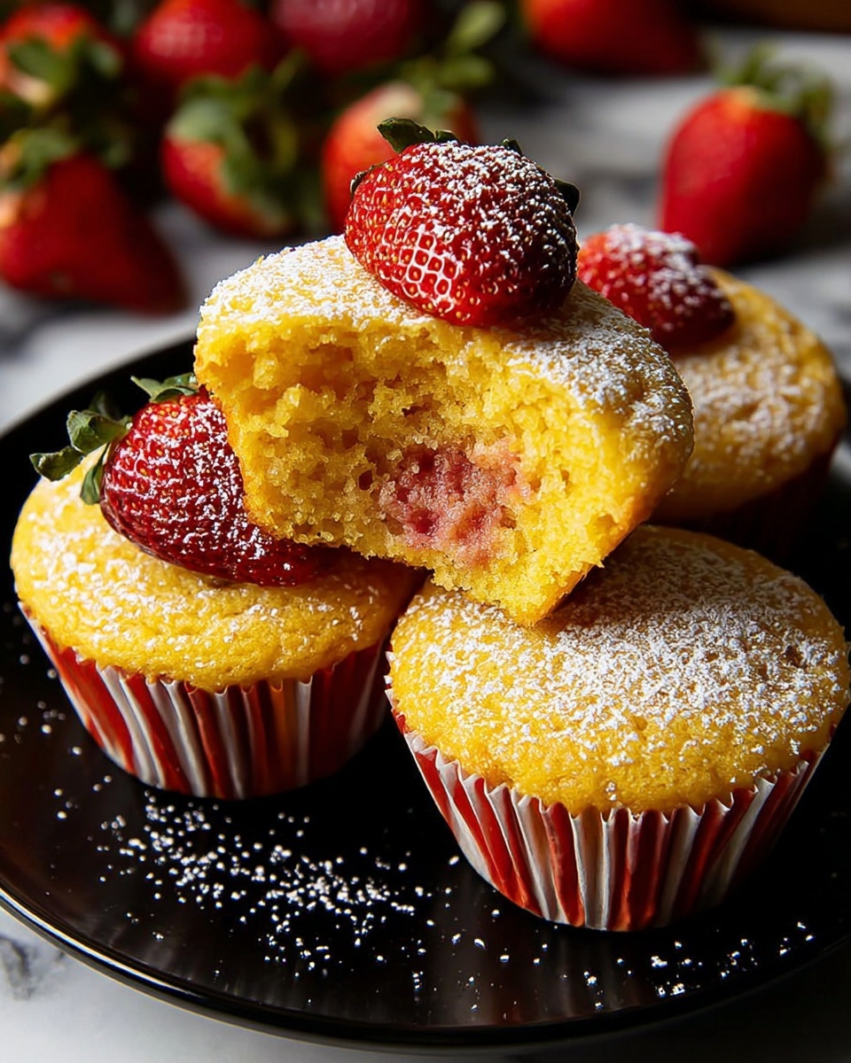 Fresh Strawberry Muffins: The Ultimate Breakfast Treat Recipe - Recipe Image
