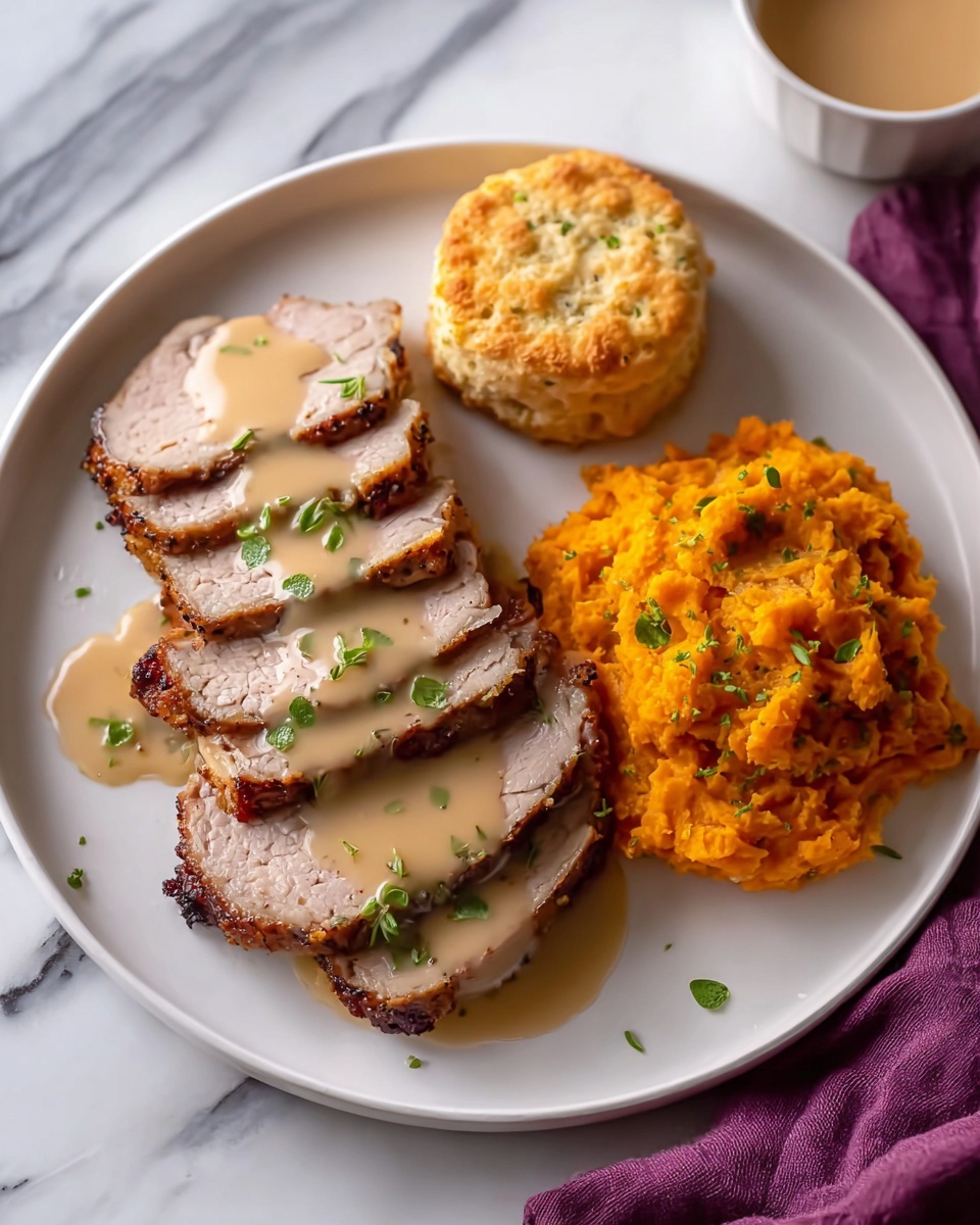 Applewood Smoked Turkey Breast with Cider Bourbon Gravy Recipe - Recipe Image