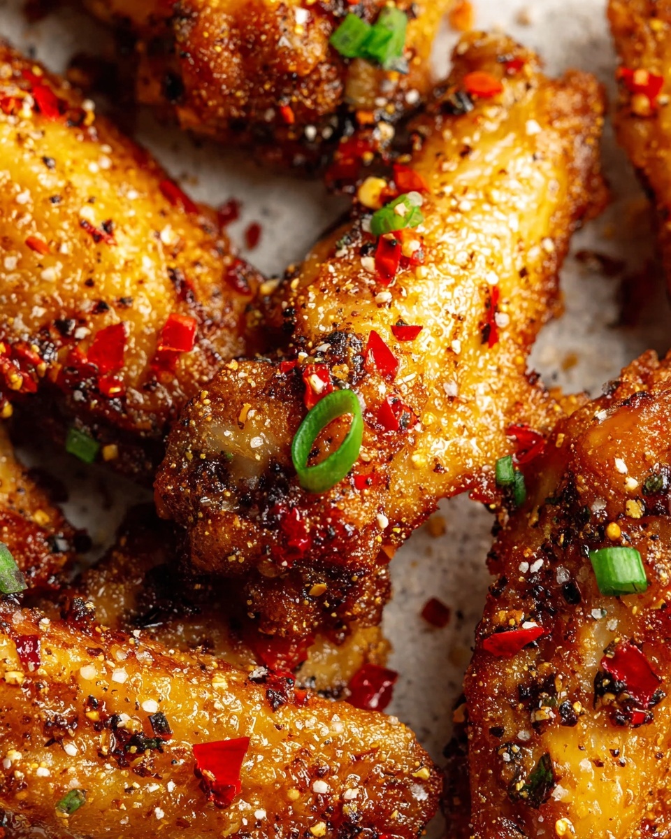 Chinese Salt and Pepper Chicken Wings Recipe - Recipe Image