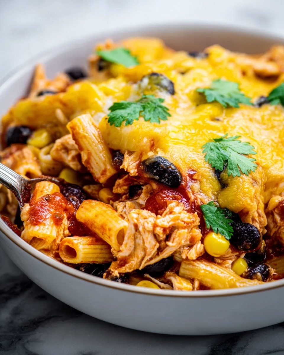 Slow Cooker Chicken Enchilada Pasta Recipe - Recipe Image