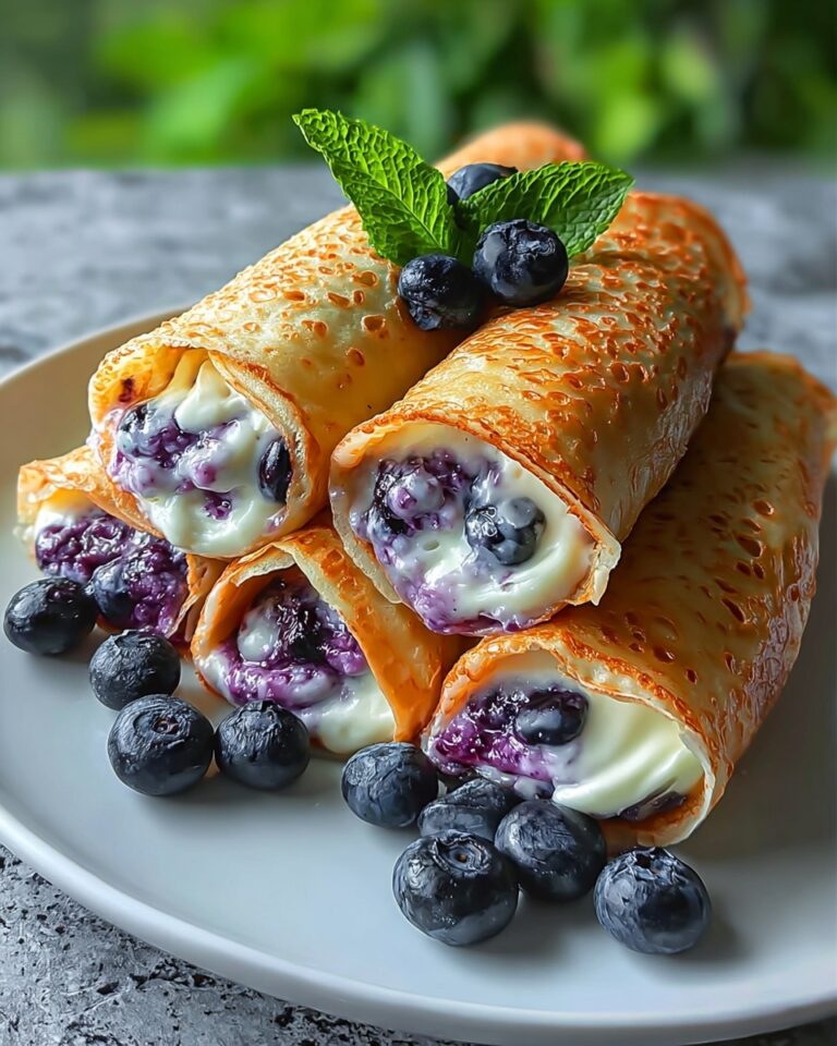 Blueberry Cream Cheese Egg Rolls: A Sweet and Crispy Dessert Twist Recipe
