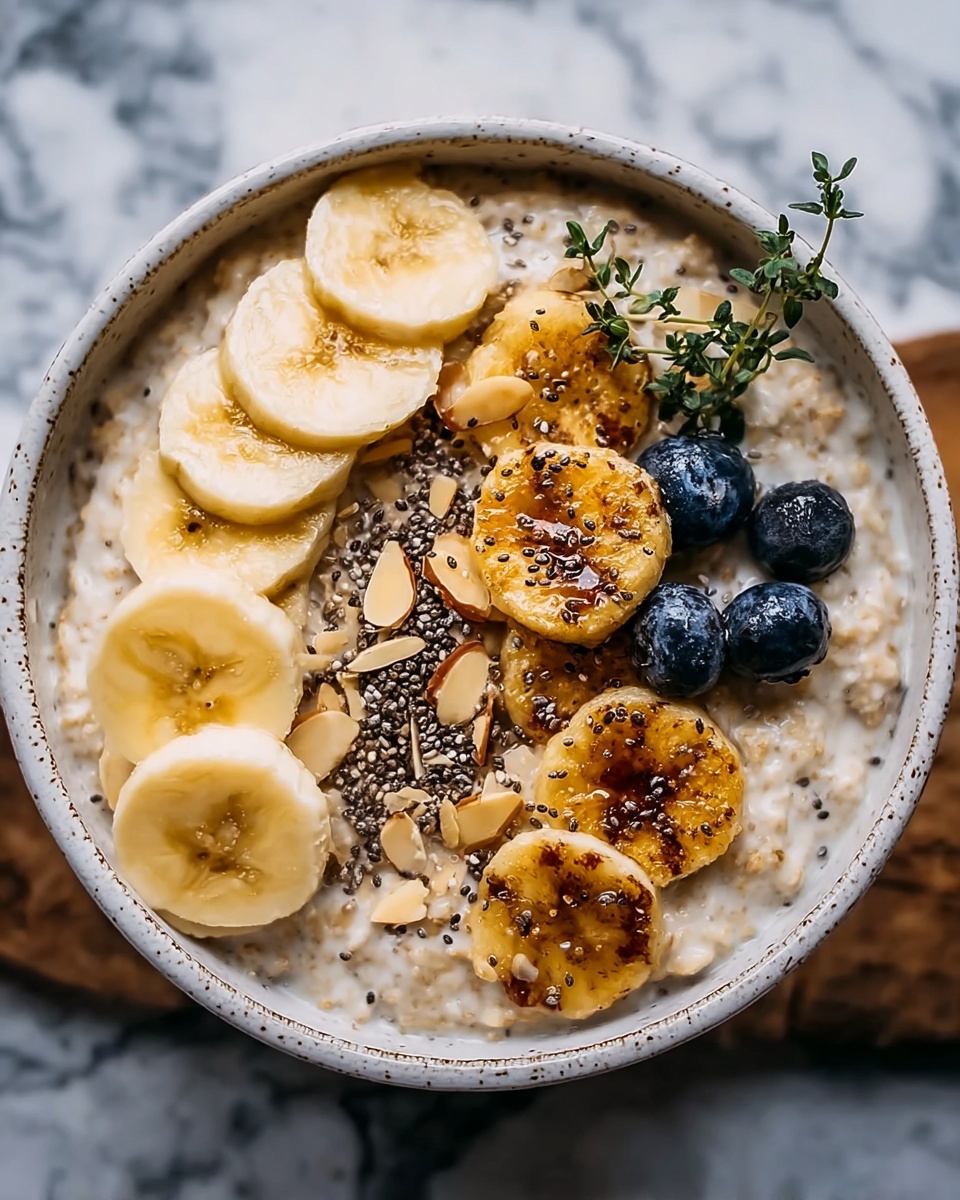 Caramelized Banana Split Overnight Oats Recipe - Recipe Image
