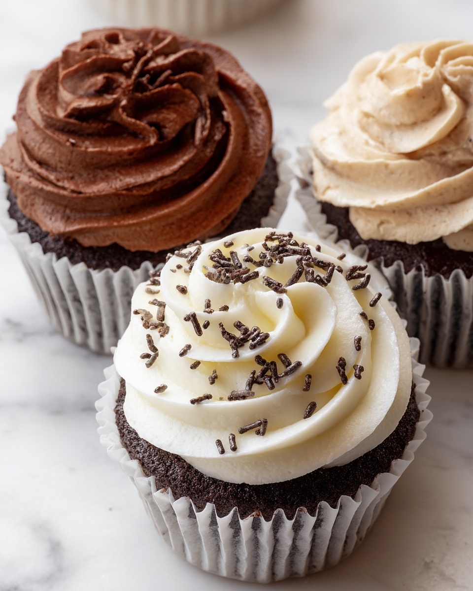 Buttercream Icing for Cupcakes (Vanilla and Chocolate) Recipe - Recipe Image