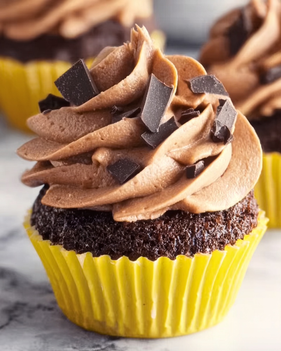 Velvety Mocha Chocolate Cupcakes Recipe - Recipe Image