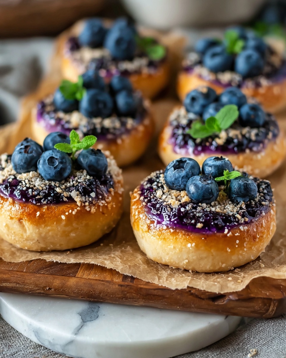 Blueberry & Cheese Vatrushka Buns Recipe - Recipe Image