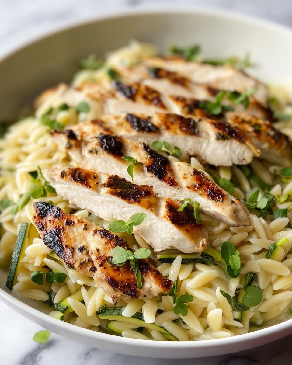 Boursin Orzo with Chicken Recipe - Recipe Image