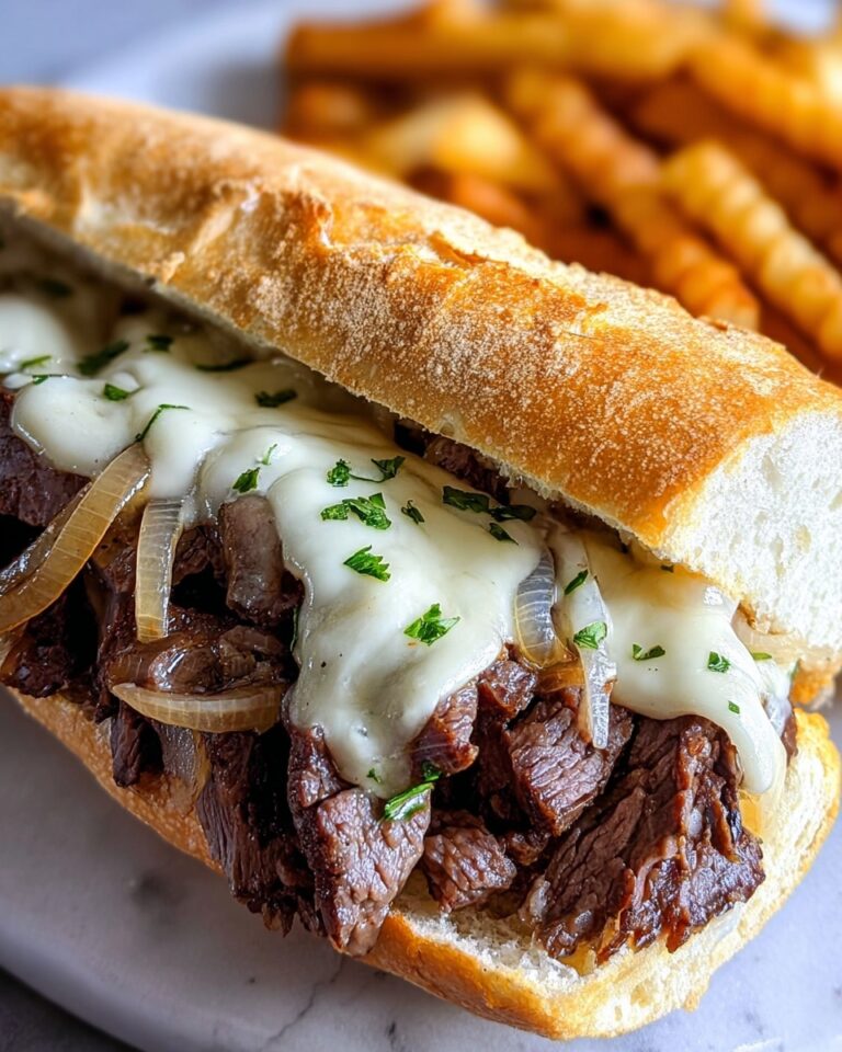 Herb Butter Ribeye Steak Sandwich with Caramelized Onions and Havarti Recipe