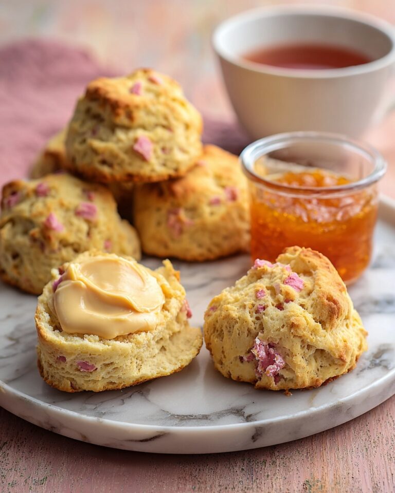 Rhubarb & Custard Scones Recipe