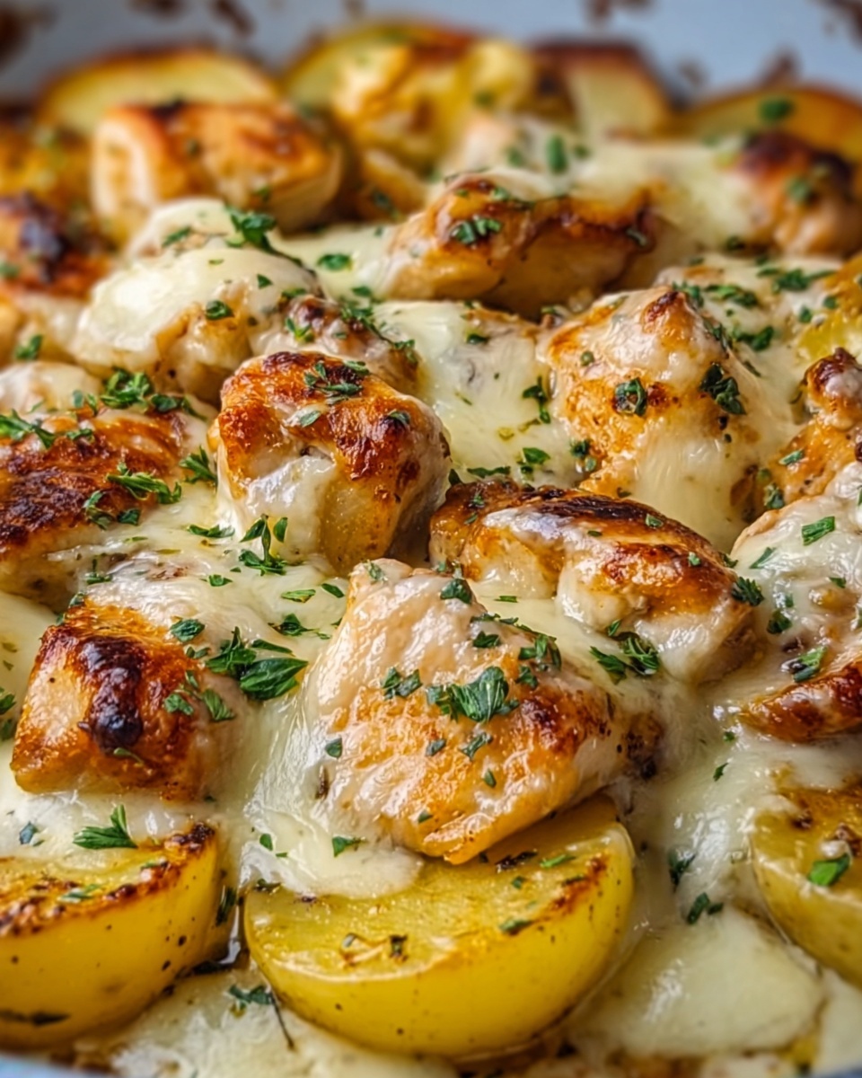 Garlic Parmesan Chicken and Potatoes Recipe - Recipe Image