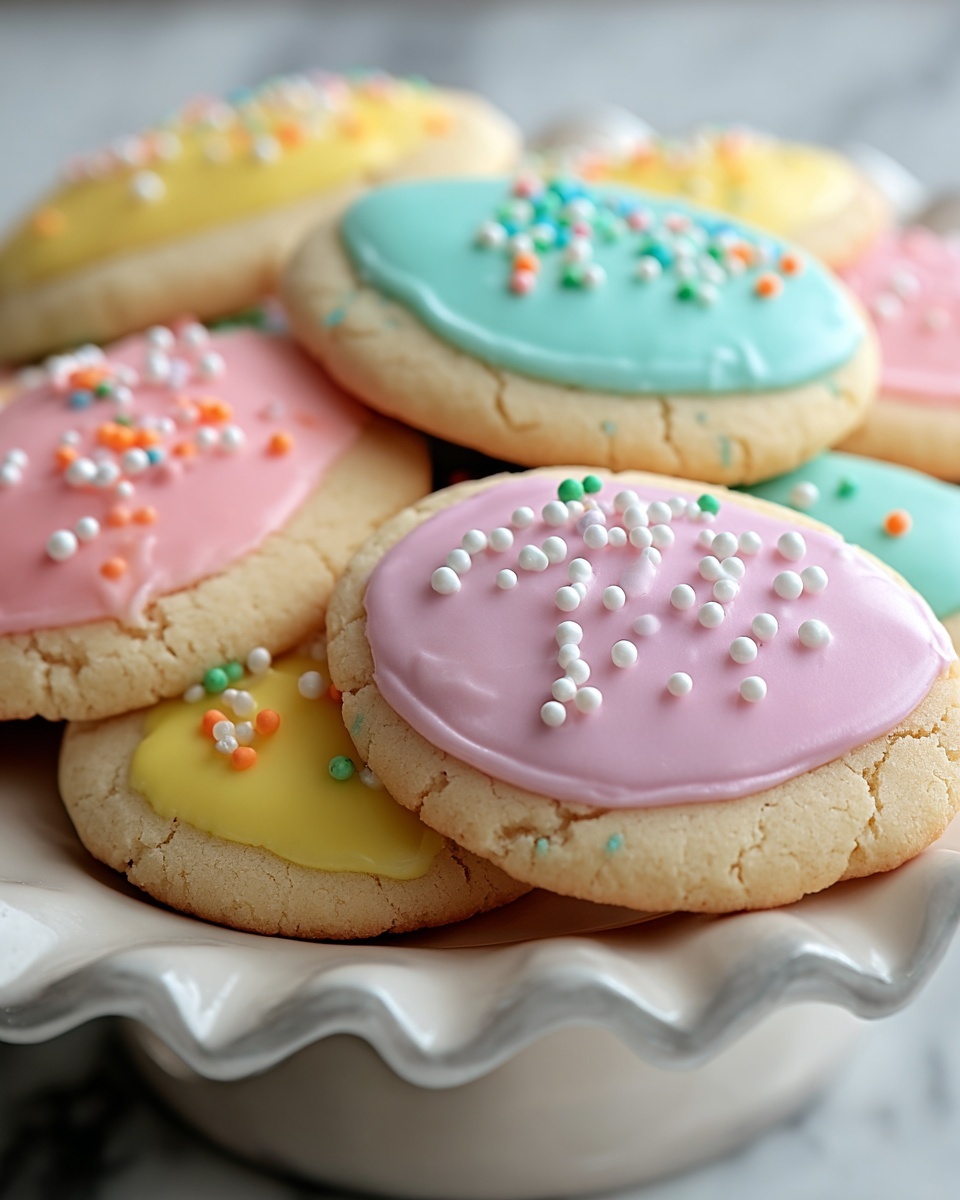Easter Egg Sugar Cookies Recipe - Recipe Image