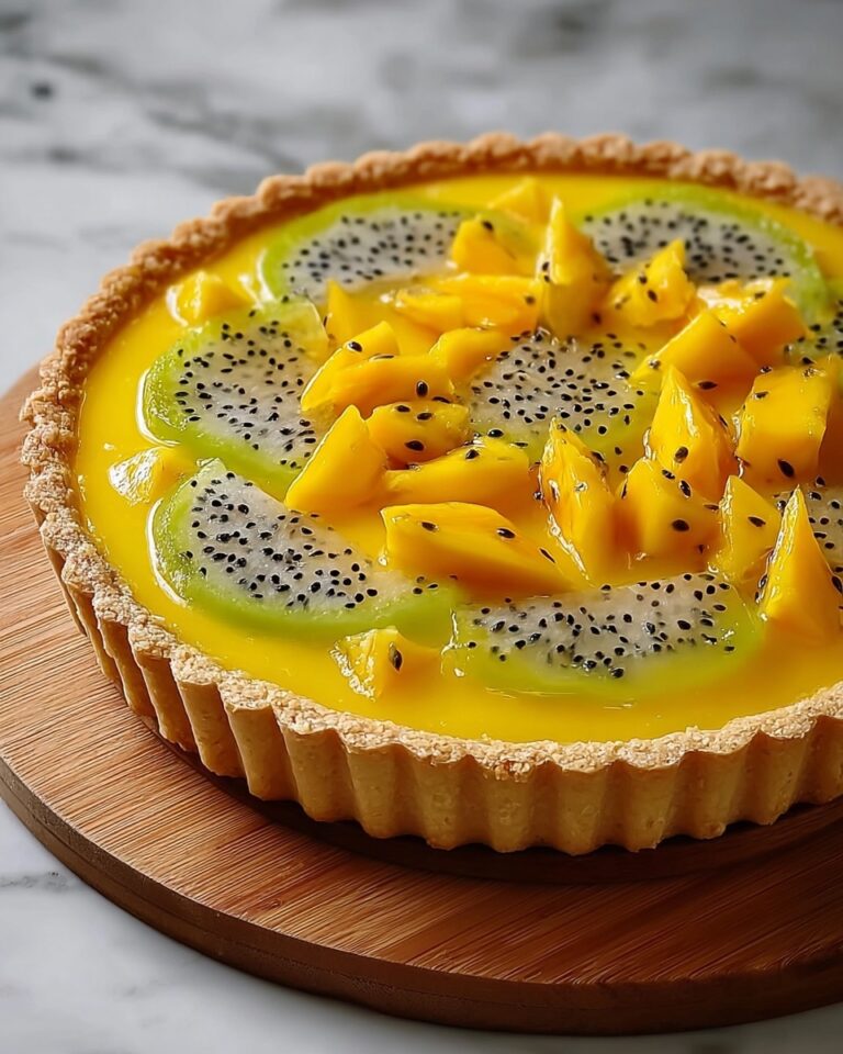 Mango and Passionfruit Anzac Tart Recipe