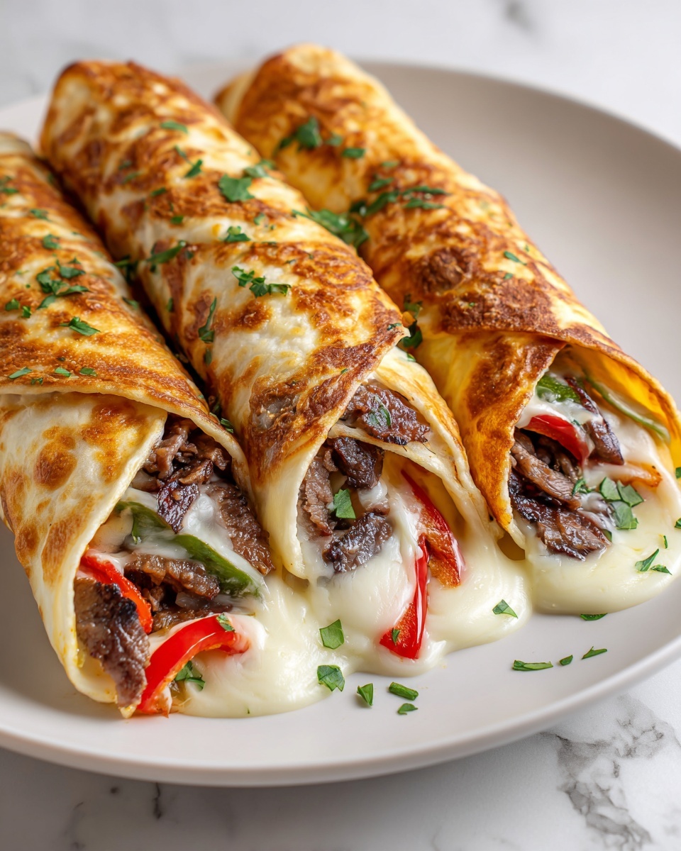 Keto Philly Cheesesteak Roll Ups: The Ultimate Low-Carb Recipe - Recipe Image